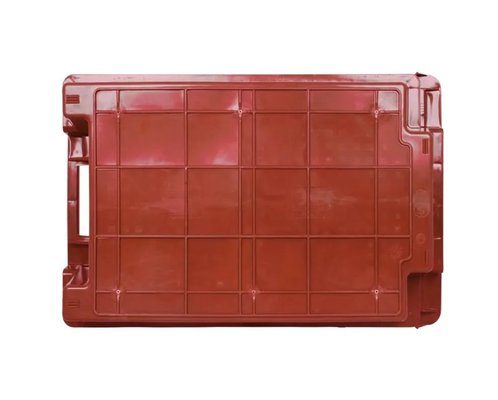 Ящик перфорированный 600×400×200, арт.: 102-1, объём 38, красный, код: 02348