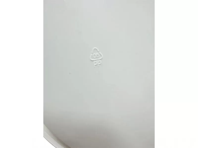 Ведро 5,7л круглое, с пластиковой ручкой, с белой крышкой, код: 36272