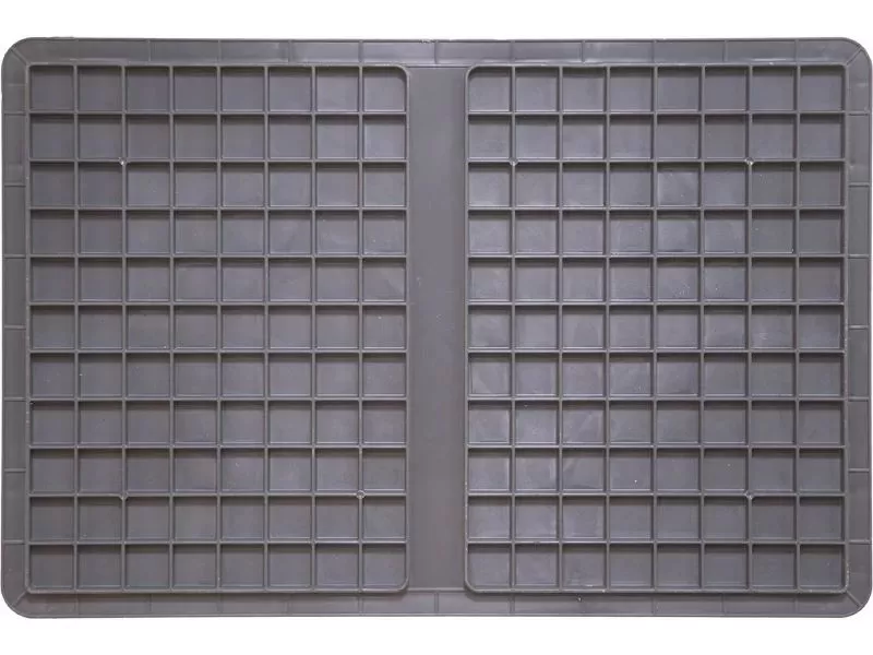 Ящик 600х400х220 стенки сплошные, дно усиленное, 4 закрытые ручки, код: 32480