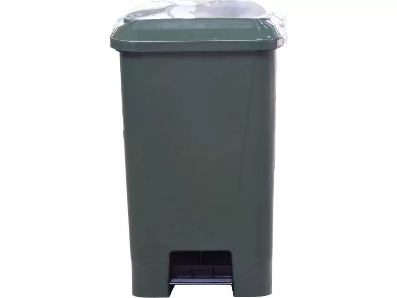 Мусорный контейнер полимерный 60л., с педалью, с пакетодержателем, код: 36518
