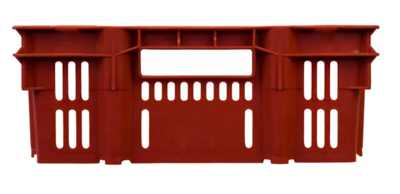 Ящик перфорированный 600×400×150, арт.: 216, объём 27, красный, код: 01168