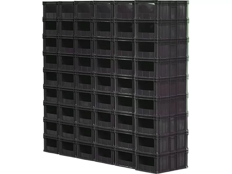 Ящик 600х400х250 с вырезом , код: 14899