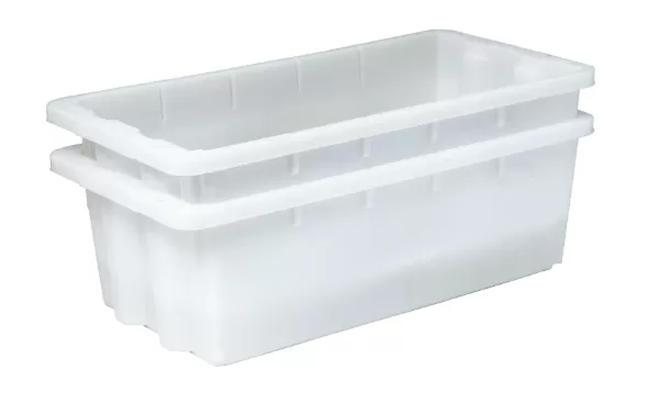 Ящик сплошной 600×300×195 мм, объем 27 л., арт.: 417 м, натуральный, код: 07788