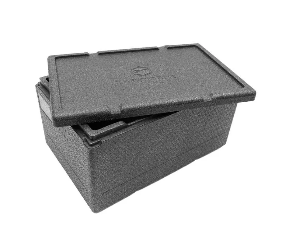 Термоконтейнер 600х400х320 46л. с крышкой, плотность 40, код: 33113