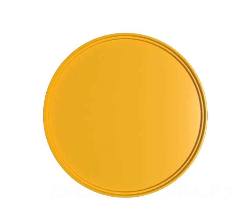 Крышка круглая для ведра ВП 5,8, жёлтая, код: 35780