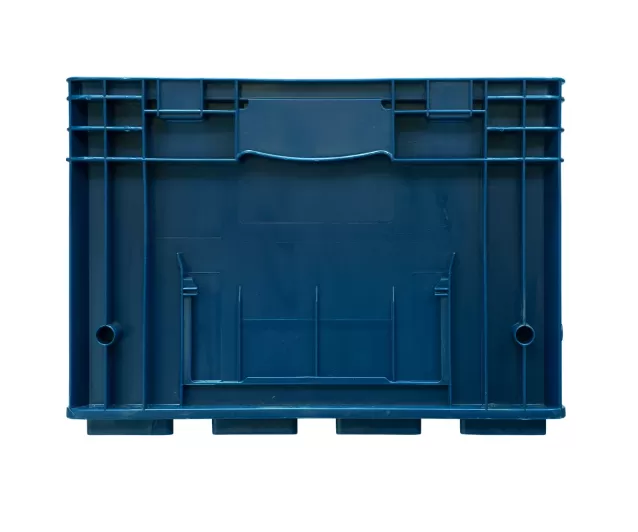 Ящик 6429 R-KLT 594х396х280, объем 48, синий, код:20842