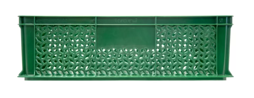 Ящик перфорированный 600×400×180 мм, объем 35 л., арт.: 706.02.01 м, зелёный, код: 16415