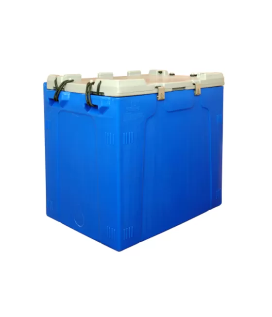 Контейнер 840х575х745 мм с крышкой, арт. RIC 150 синий, код: 01677