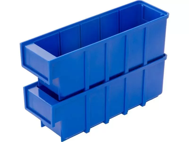 Ящик сплошной 300×92×100 мм, объем 2.76 л., арт.: 6005, синий, код: 13892
