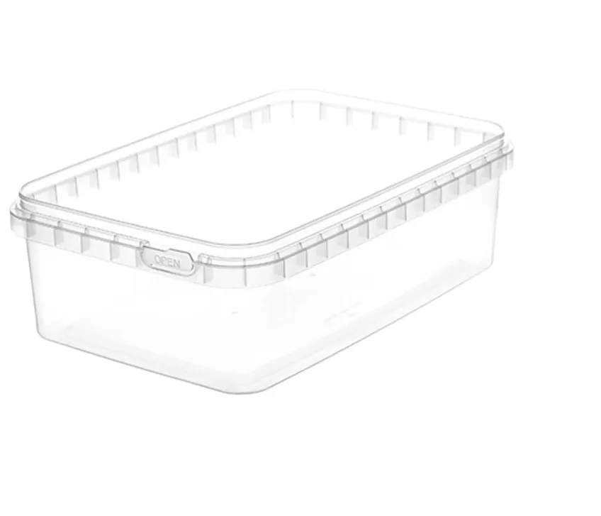 Контейнер п/п 1л. прямоугольный, с прозрачной крышкой, без ручки, код: 38755