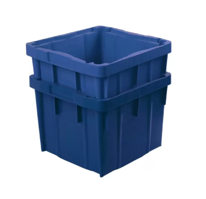 Ящик перфорированный 390×365×295, арт.: 305 м, объём 28, синий, код: 13664