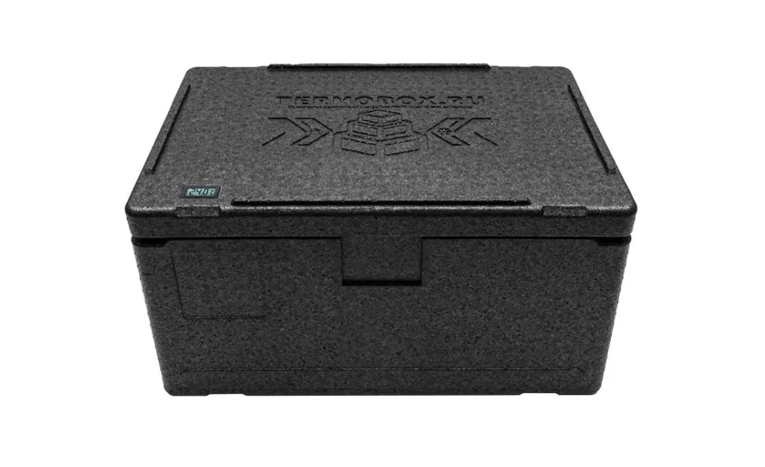 Контейнер 400х300х270 18л. изотермический, с датчиком температуры, с крышкой, плотность 55, код: 40417