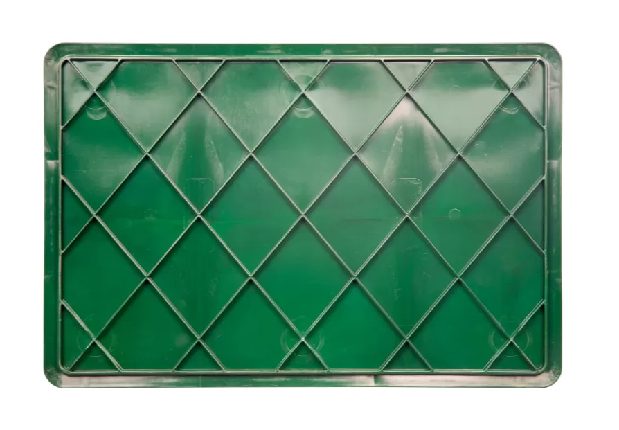 Ящик перфорированный 600×400×180 мм, объем 35 л., арт.: 706.02.01 м, зелёный, код: 16415