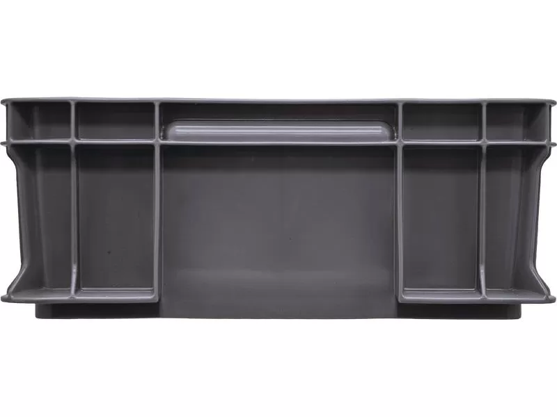 Ящик сплошной 400×300×120 мм, объем 10.6 л., арт.: 701.03.02, серый, код: 19193