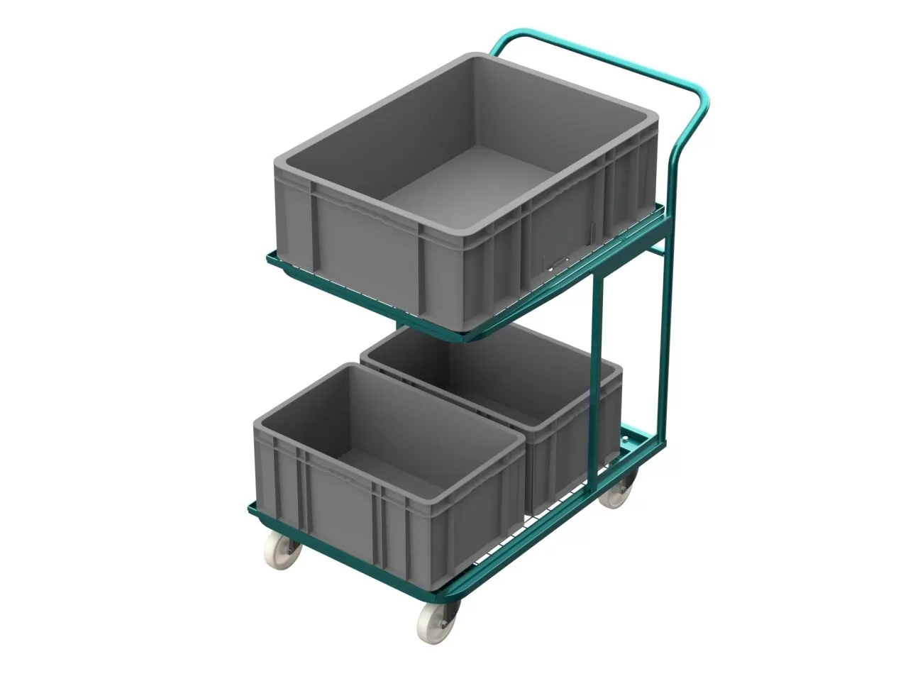 Тележка для подбора под пластиковые ящики 800х600