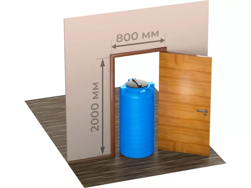 Емкость 300л. вертикальная, цилиндрическая