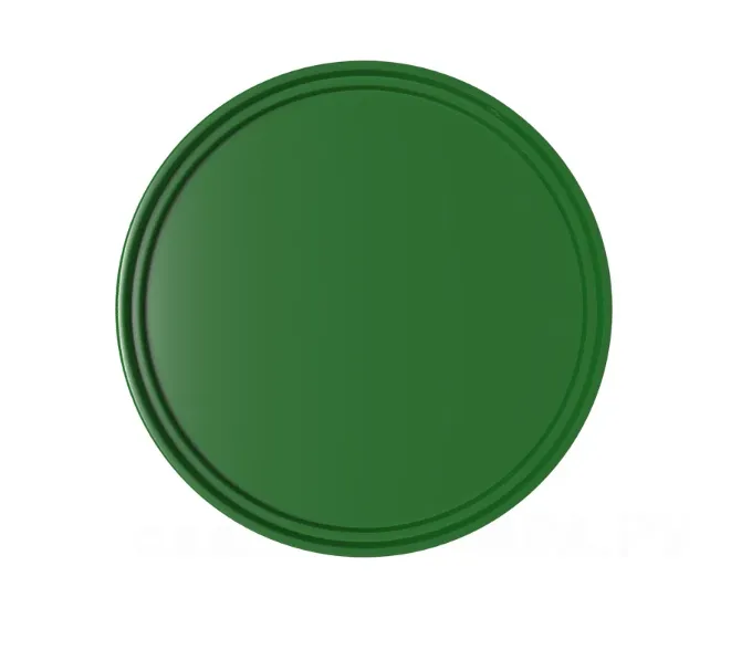 Крышка круглая для ведра ВП 0,65, ВП 0,85, ВП 1 литров, зеленая, код: 03742