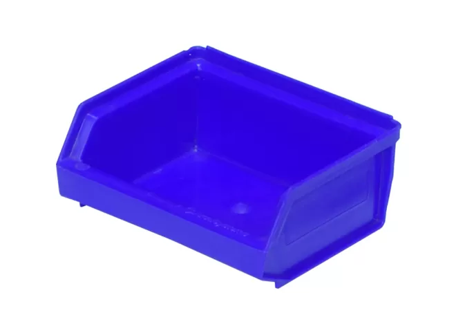 Ящик сплошной 96×105×45 мм, объем 0.45 л., арт.: 7924, синий, код: 02747