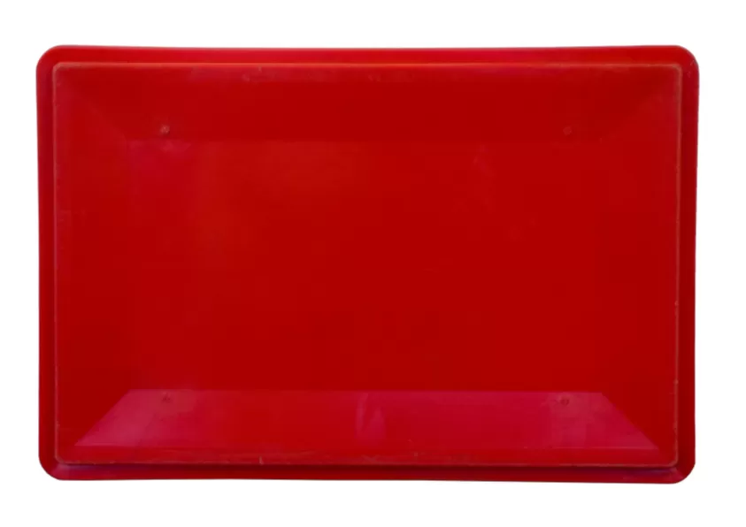 Ящик сплошной 600×400×300 мм, объем 51 л., арт.: 210, красный, код: 00395, Е3 (евроформат)