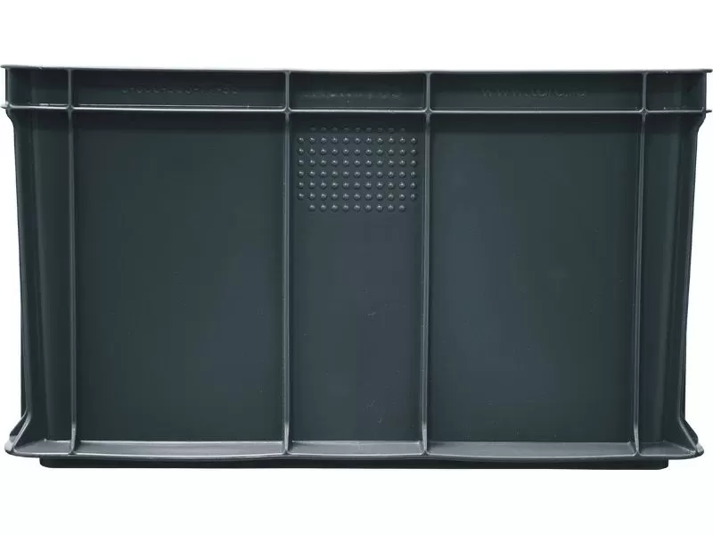 Ящик сплошной 400×300×230 мм, объем 21.6 л., арт.: 703.03.01, серый, код: 19446