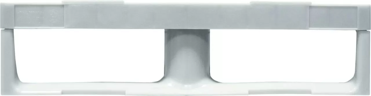 Паллет 800x600х150 сплошной, на 3-х полозьях, арт. TR 680 черный, код: 07877