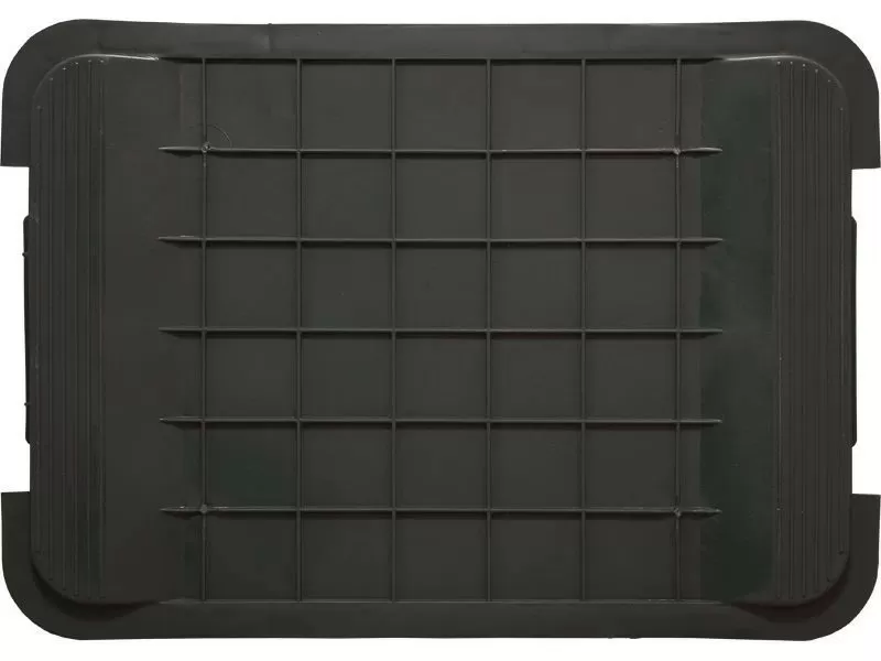 Ящик сплошной 710×500×455 мм, объем 122 л., арт.: 425, чёрный, код: 01615