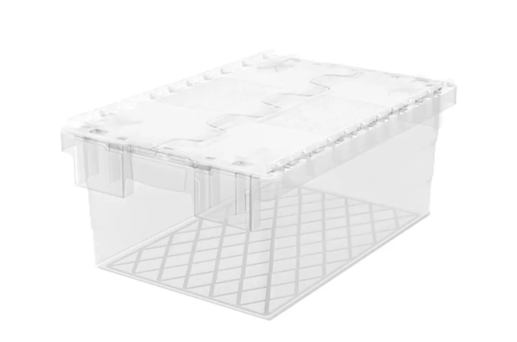 Ящик 600х400х250 сплошной, с крышкой, код: 40494