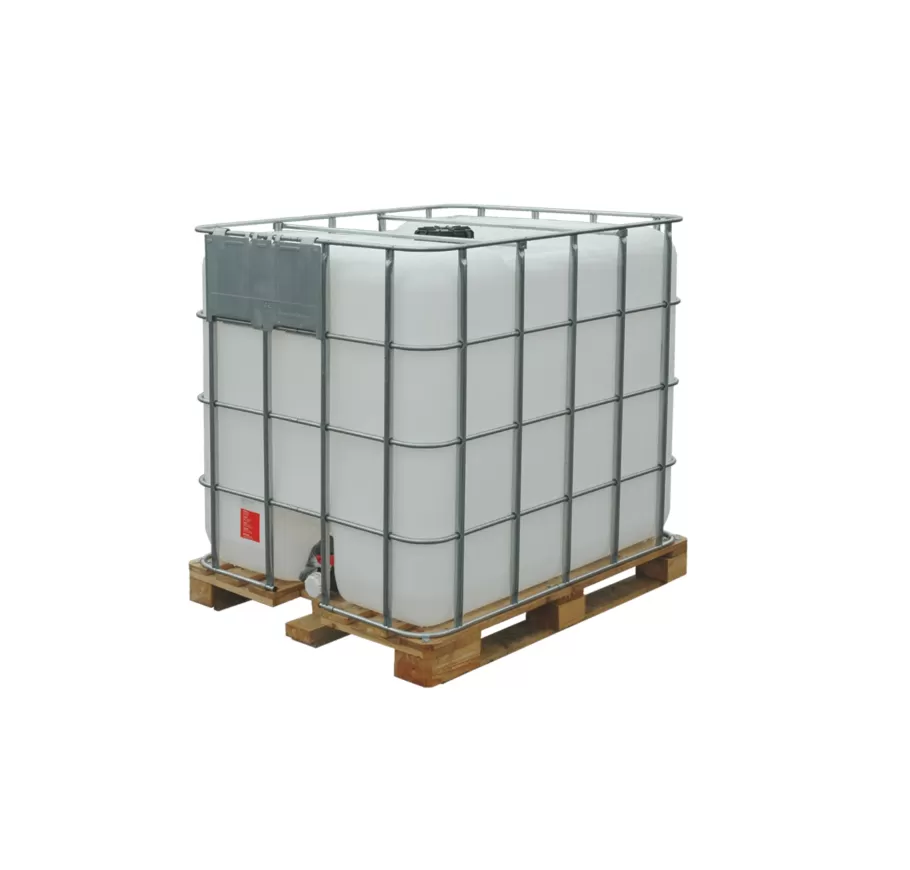 Еврокуб 1000 литров на деревяном поддоне, крышка с клапаном, код: 04184