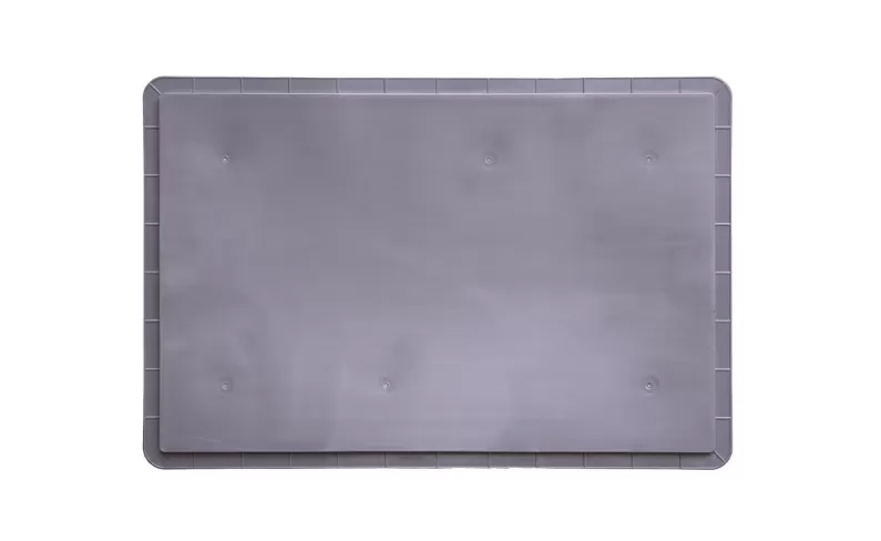 Ящик 600х400х220 стенки сплошные, дно гладкое, 4 закрытые ручки, код: 32474