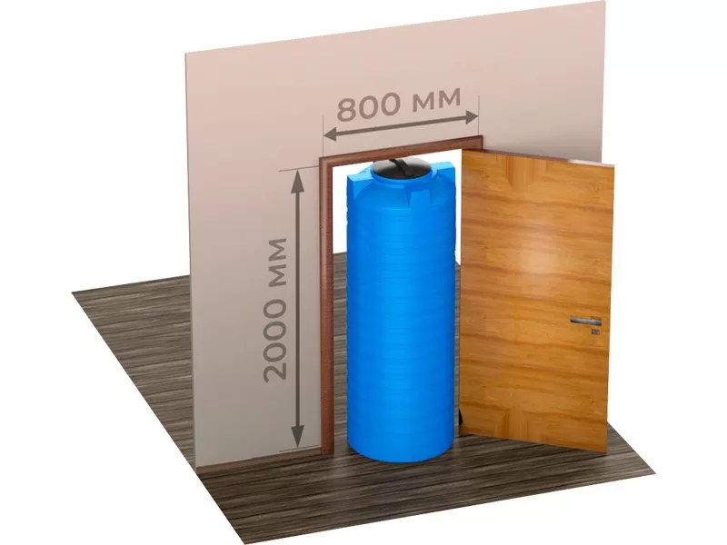 Емкость 600л. вертикальная, цилиндрическая