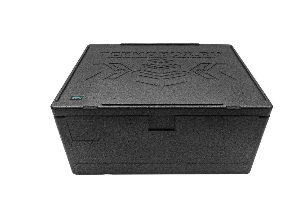 Контейнер 600х400х320 109л. изотермический, с датчиком температуры, с крышкой, плотность 55, код: 40424