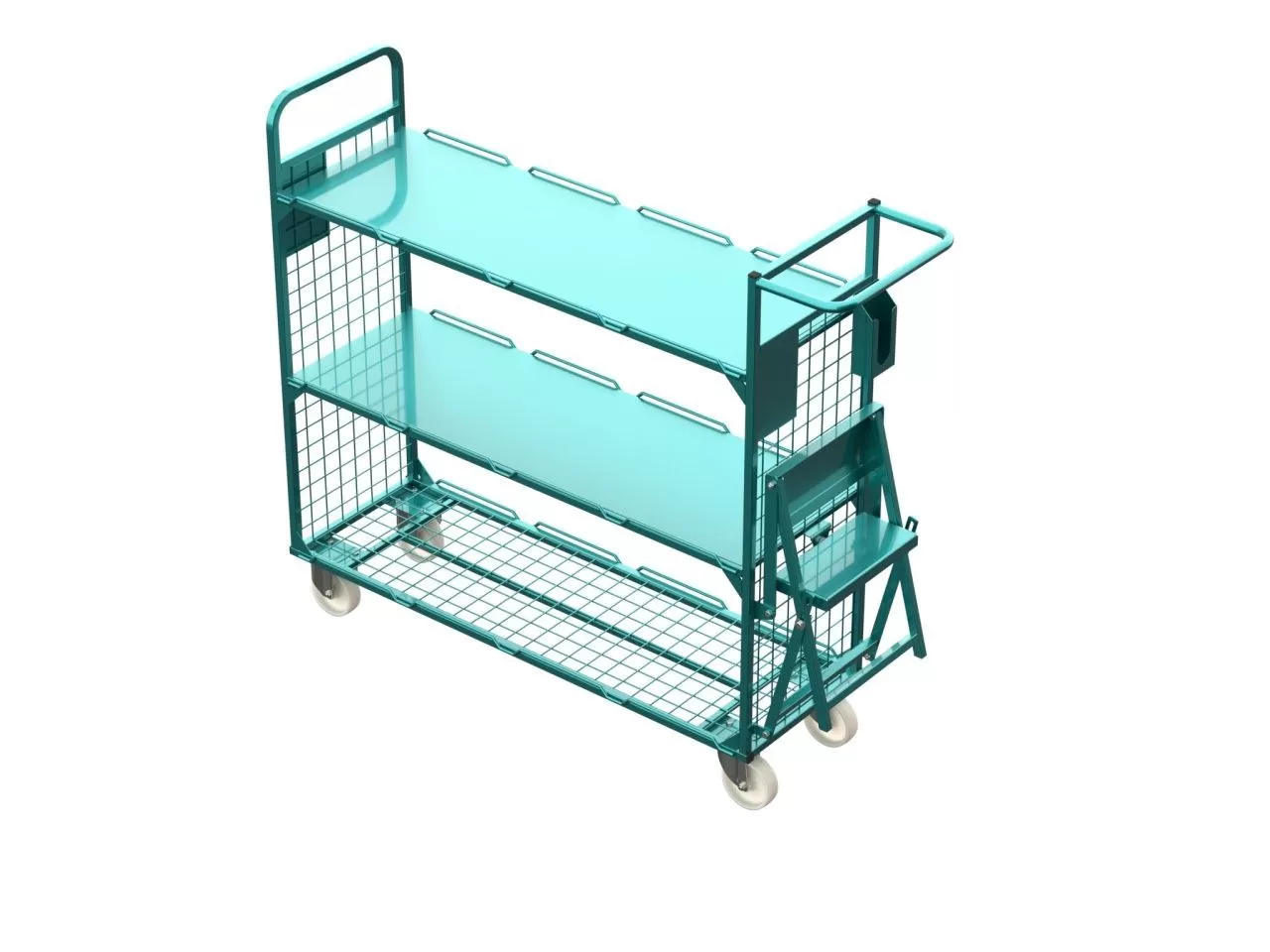 Тележка для размещения на 6 ящиков