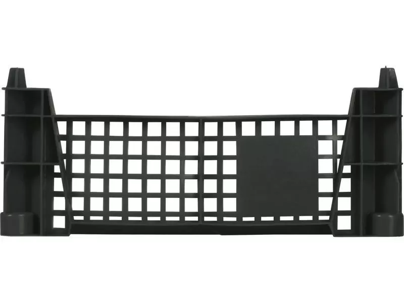 Ящик перфорированный 400×300×110, арт.: 101, объём 9, чёрный, код: 13154