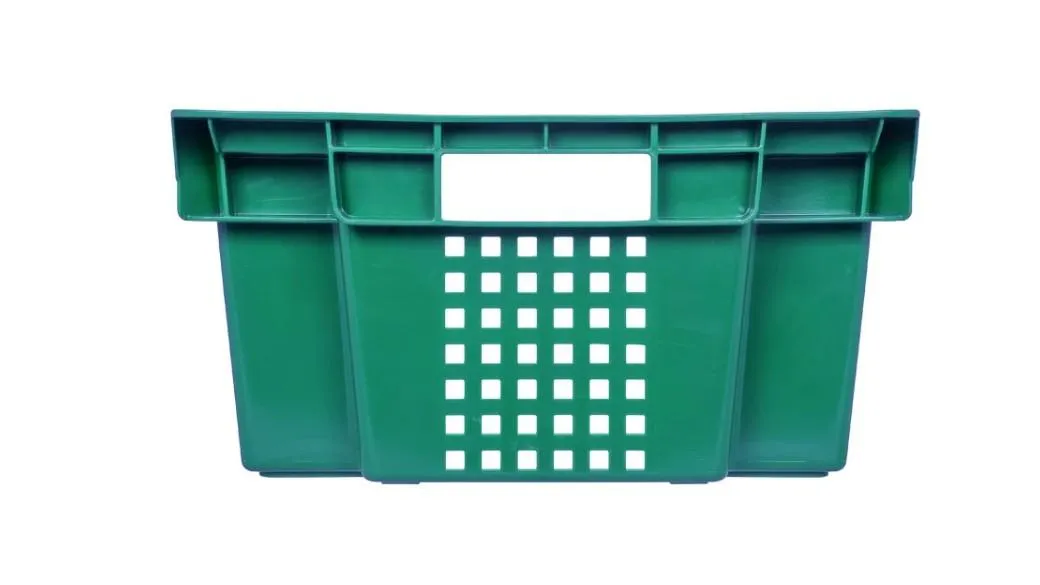 Ящик перфорированный 600×400×200, арт.: 102-1, объём 37, зелёный, код: 04154