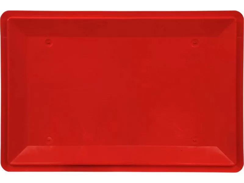 Ящик сплошной 600×400×200 мм, объем 40 л., арт.: 207, красный, код: 00384, Е2 (евроформат)