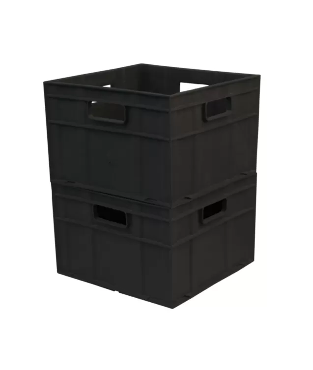 Ящик сплошной 420×420×292 мм, объем 51.51 л., арт.: 309, чёрный, код: 00409