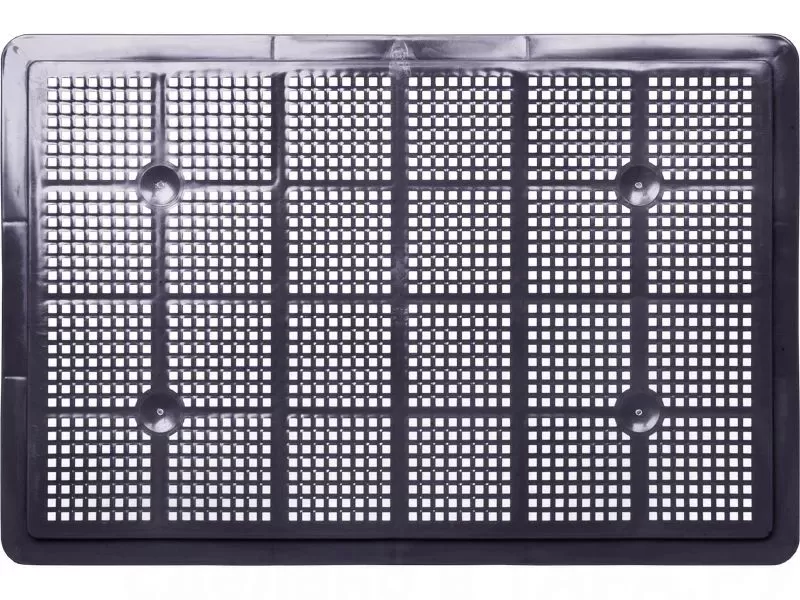 Ящик полимерный 600х400х75 с перфорацией, код: 36177