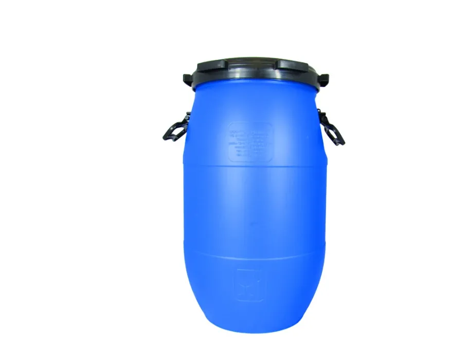 Бочка п/э 50л. круглая, Г 285 мм, с винтовой крышкой, с вкладышем внутри, с усил ручками, код: 39456