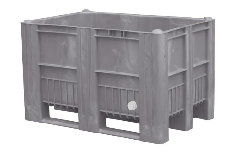 Контейнер п/э 1200х1000х740 сплошной, на 3 полозьях, с СП 2, код: 21839