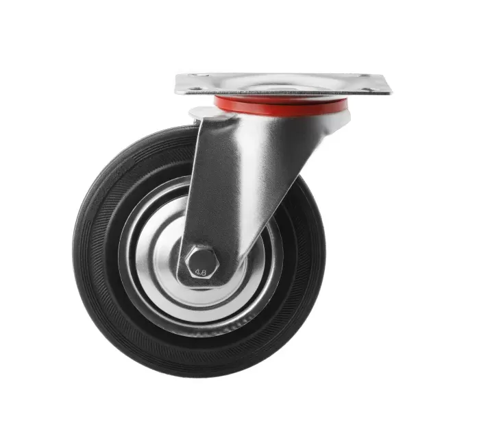 SC 63 (Китай) - Промышленное колесо 160 мм (площадка, поворотн., черн. рез., роликоподш.)