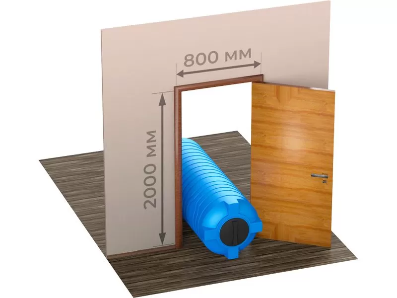 Емкость 700л. вертикальная, цилиндрическая