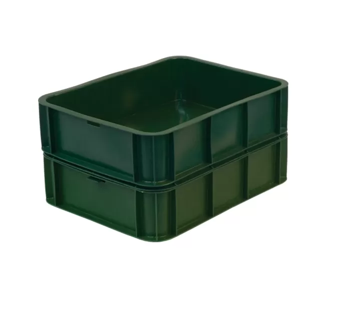 Ящик сплошной 430×330×110 мм, объем 12 л., арт.: 405, зелёный, код: 00433