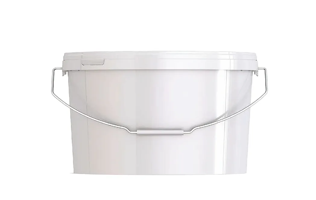 Ведро пластиковое 11,3 литра овальное, арт. ВПо 11,3 бел, код: 26948