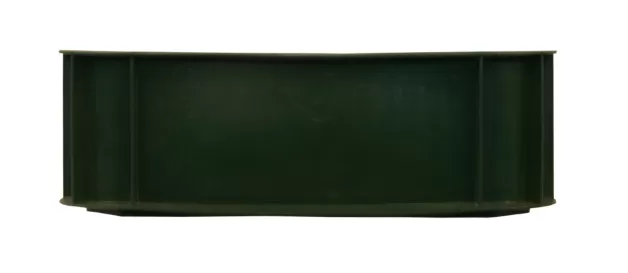 Ящик сплошной 430×330×110 мм, объем 12 л., арт.: 405, зелёный, код: 00433