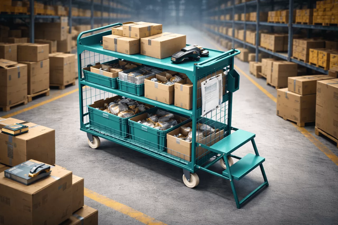 Тележки для подбора и сортировки заказов: как повысить скорость сборки на 30%