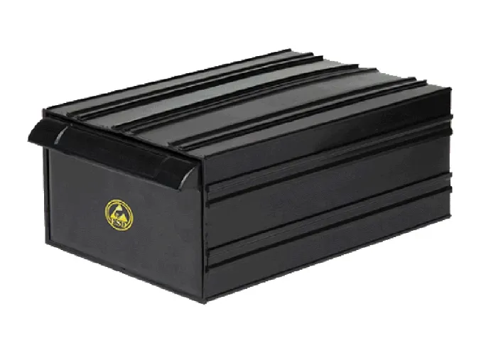 Ящик 306х212х126 антистатический, код: 40574