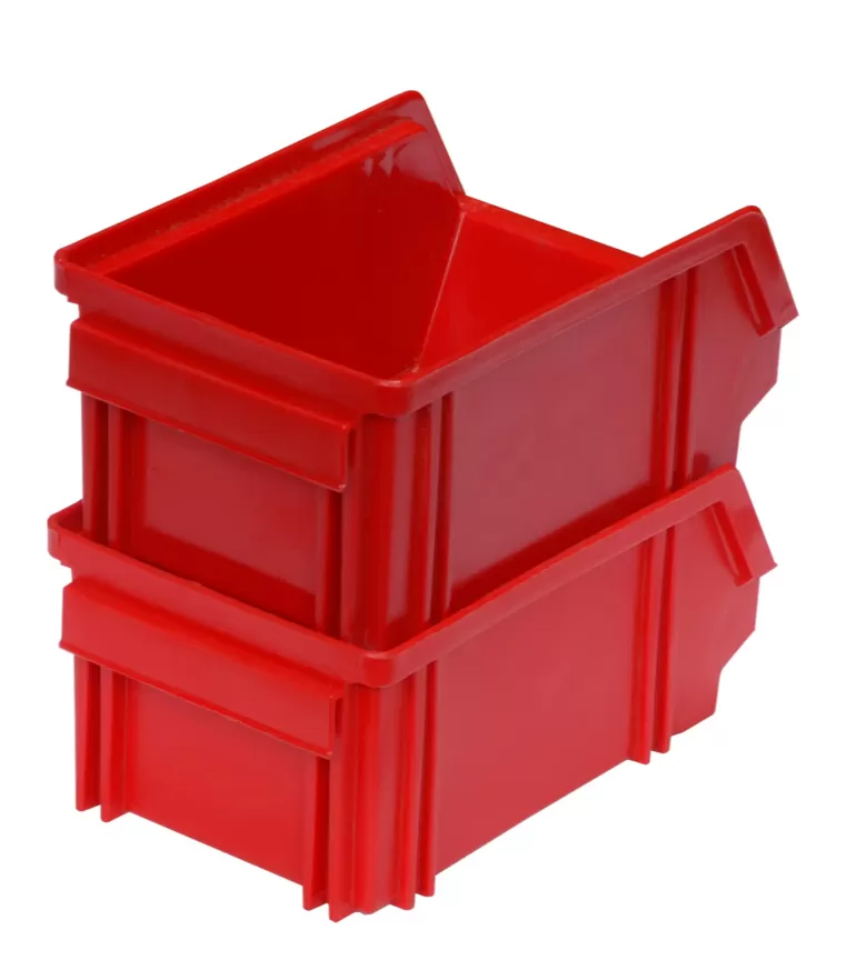 Ящик сплошной 170×105×75 мм, объем 1.34 л., арт.: 7968, красный, код: 00564