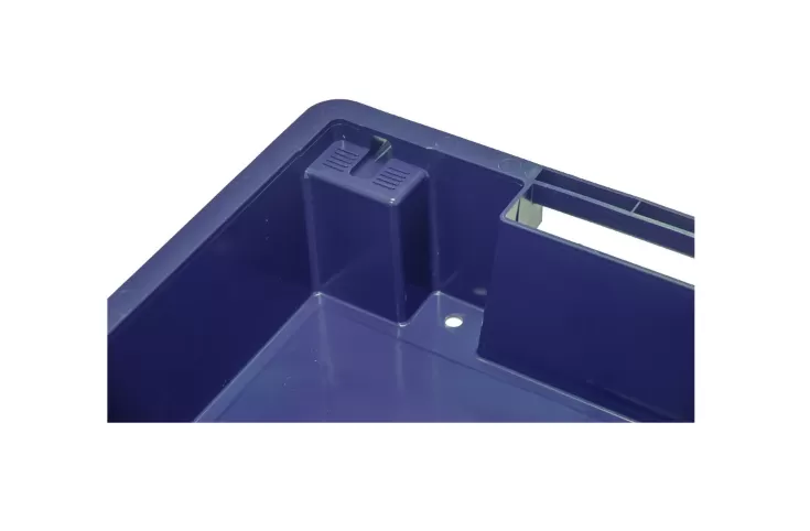 Ящик полимерный 600х400х150 сплошной с отверстиями, код: 32951