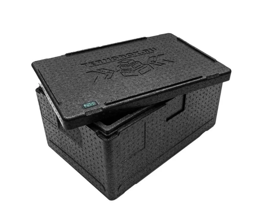 Контейнер 400х300х270 18л. изотермический, с датчиком температуры, с крышкой, плотность 55, код: 40417