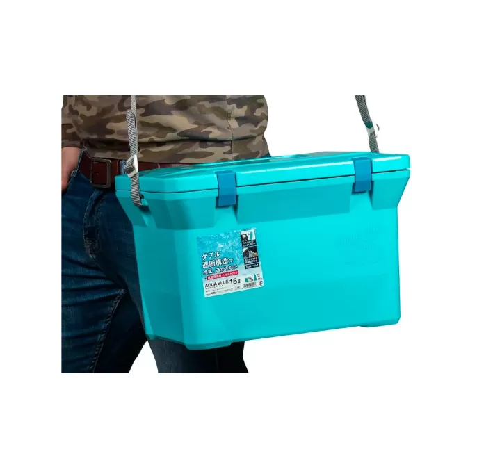 Изотермический контейнер 15л. с плечевым ремнем синий, код: 29546